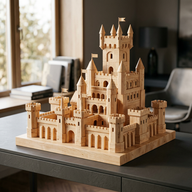 Exklusives Baldauf Holzschloss